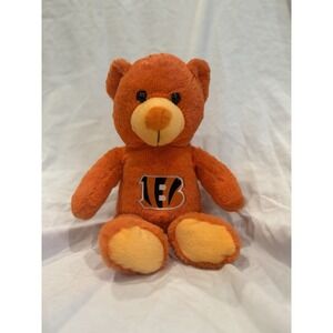 Cincinnati Bengals Orange Plush Bear with Logo 6 Inch NFL Football